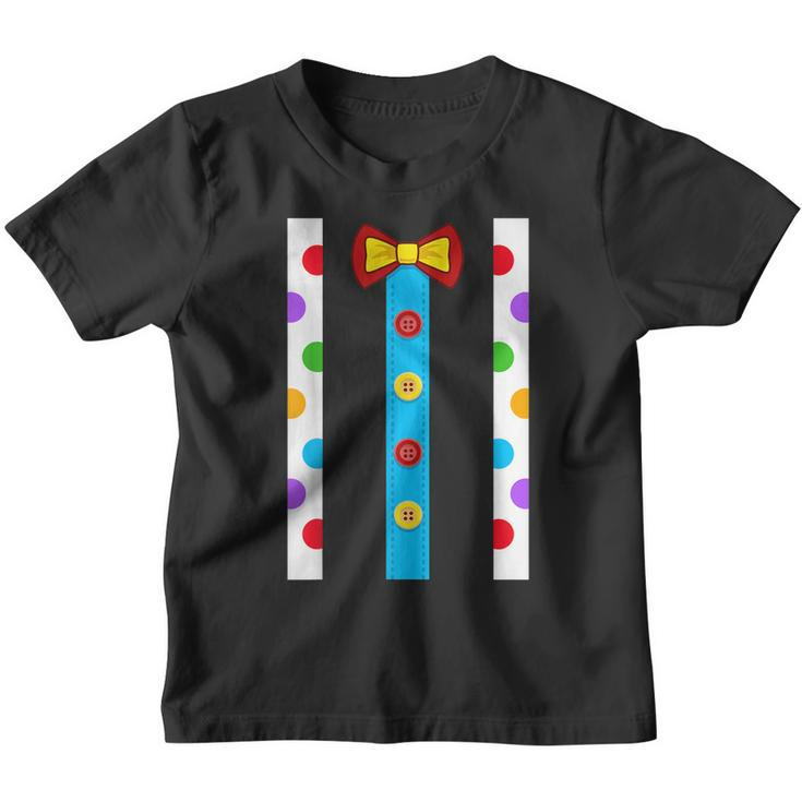 Clown Costume For Kids Men Women- Halloween Outfit - Circus Youth T-shirt