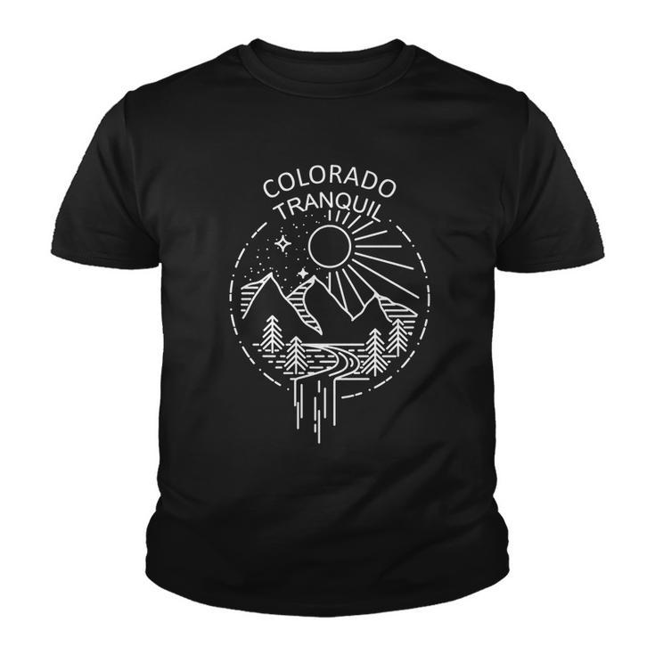 Colorado Tranquil Mountains Youth T-shirt
