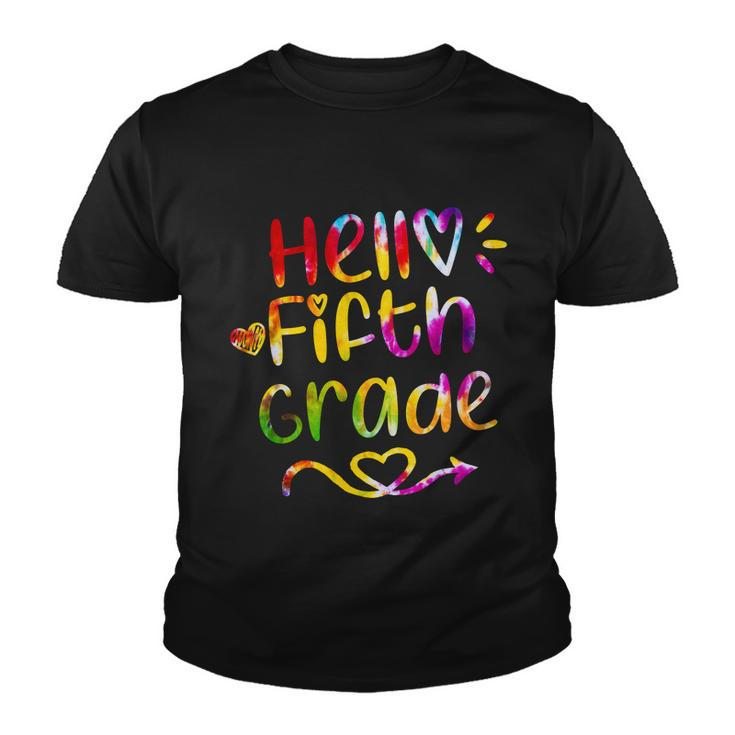 Colorful Hello Fifth Grade Youth T-shirt