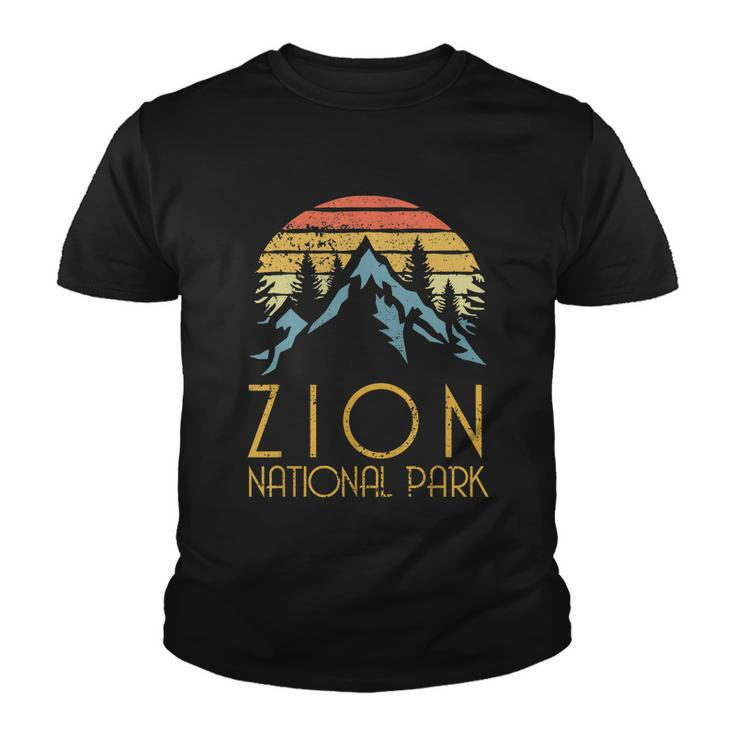 Cool Gift Vintage Retro Zion National Park Utah Gift Tshirt Youth T-shirt