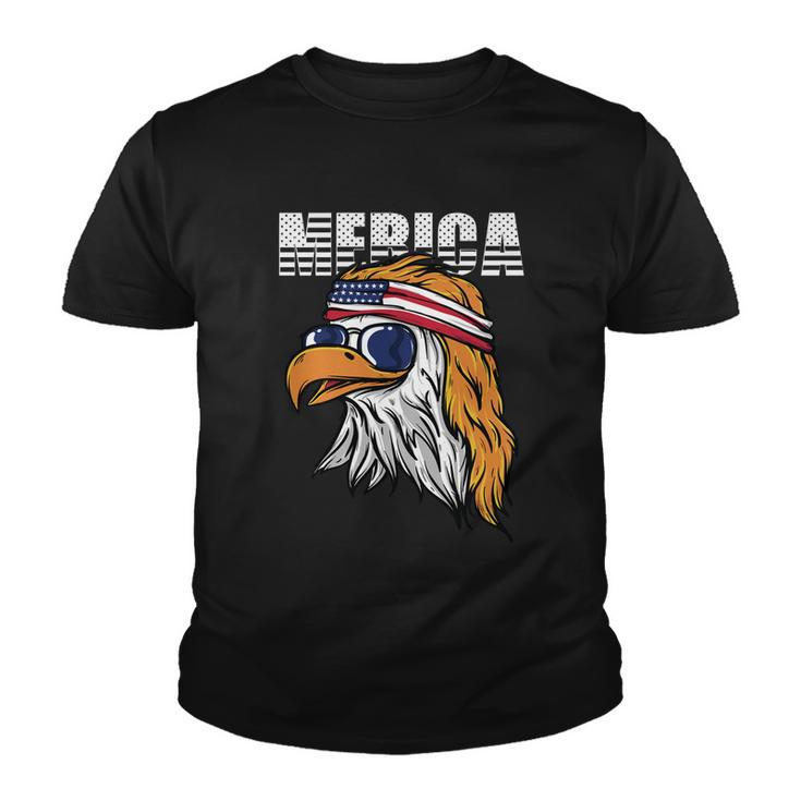 Cool Merica Eagle Mullet Usa 4Th Of July Gift Youth T-shirt