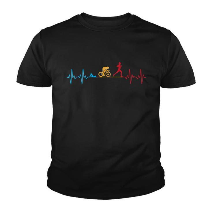 Cool Triathlon Art For Men Women Triathlete Endurance Sport Youth T-shirt