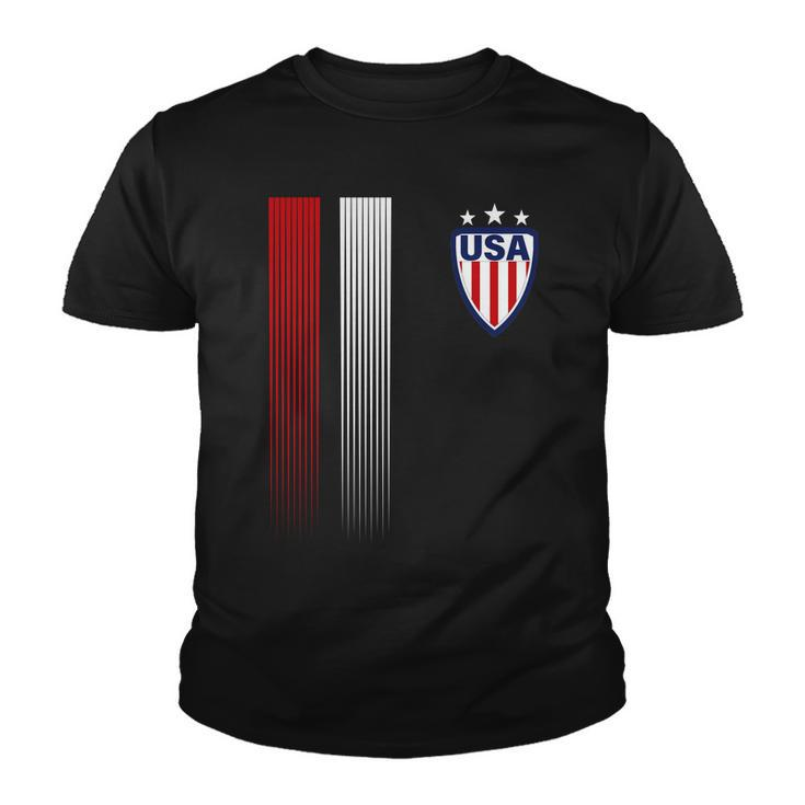 Cool Usa Soccer Jersey Stripes Tshirt Youth T-shirt