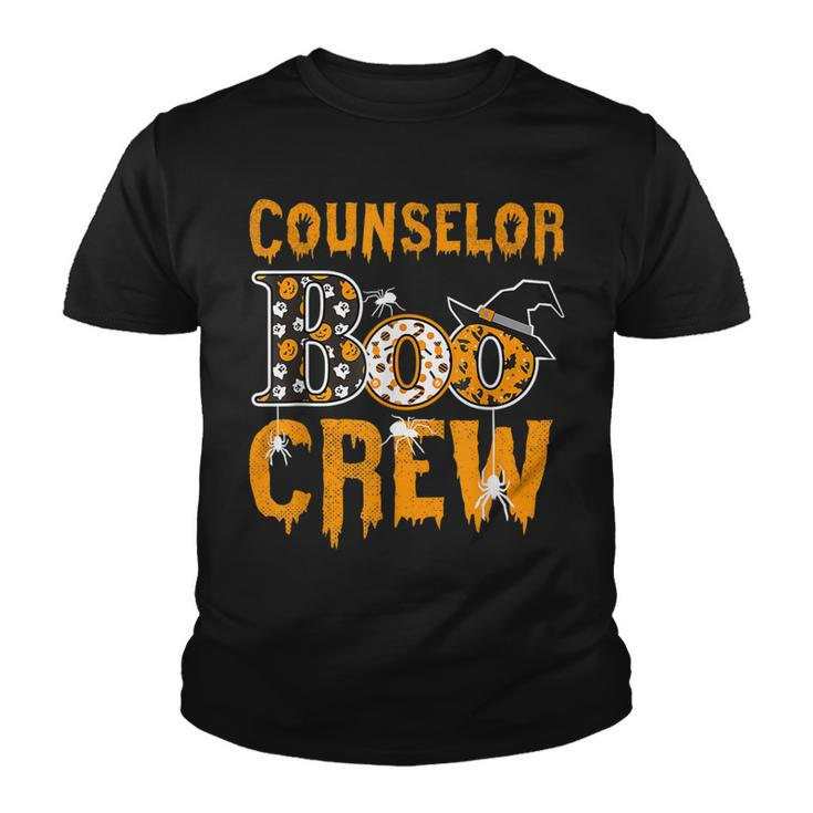Counselor Teacher Boo Crew Halloween Counselor Teacher  Youth T-shirt