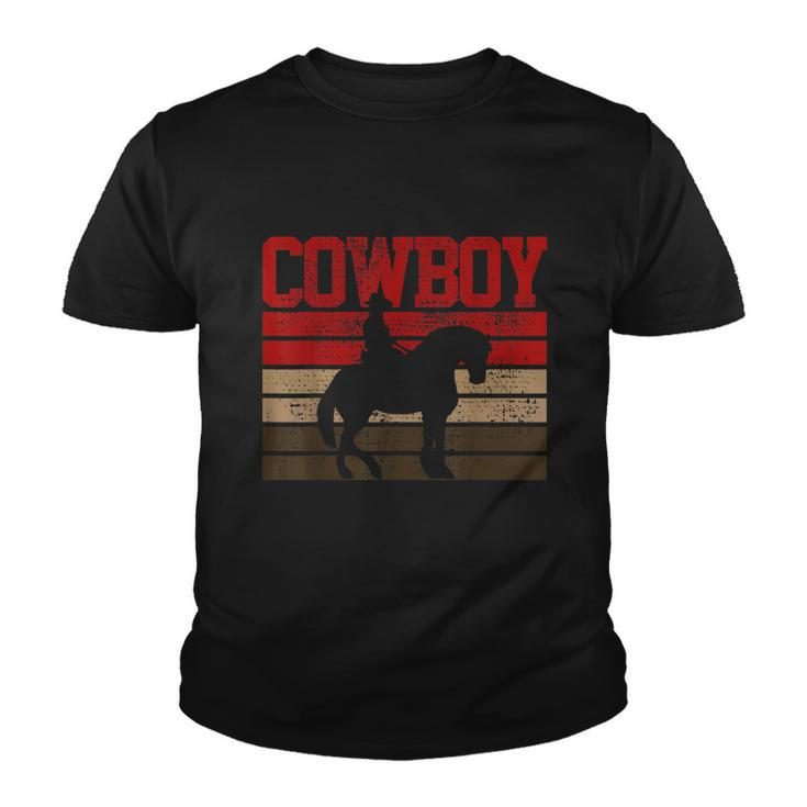 Cowboy Rodeo Horse Gift Country Youth T-shirt