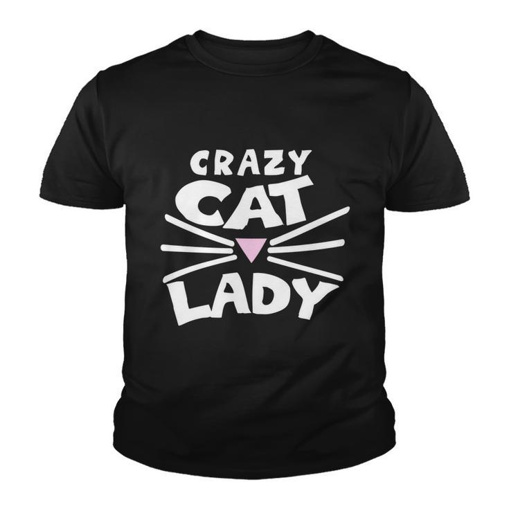 Crazy Cat Lady Long Funny Gift Cute Cat Graphic Design Printed Casual Daily Basic Youth T-shirt