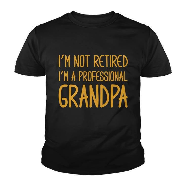 Cute Im Not Retired Im A Professional Grandpa Cute Gift Youth T-shirt