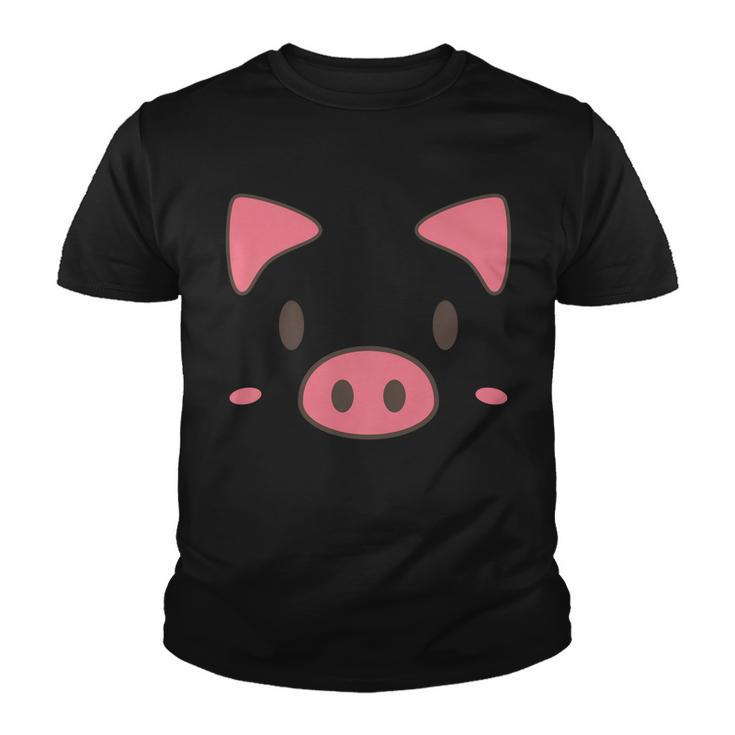 Cute Piggy Face Halloween Costume Youth T-shirt