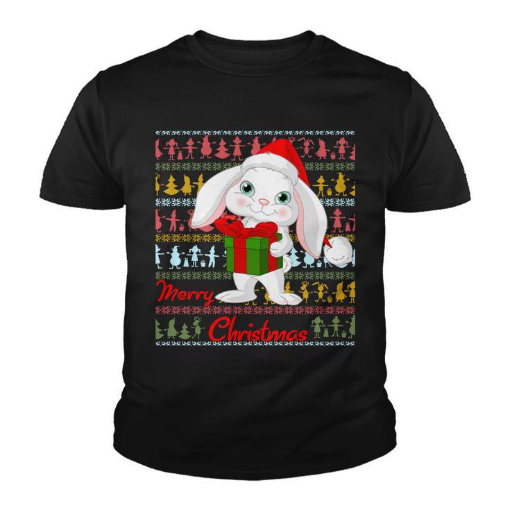 Cute Rabbit Ugly Christmas Sweater Youth T-shirt