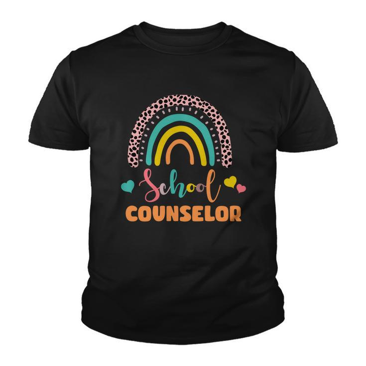 Cute School Counselor Rainbow Youth T-shirt