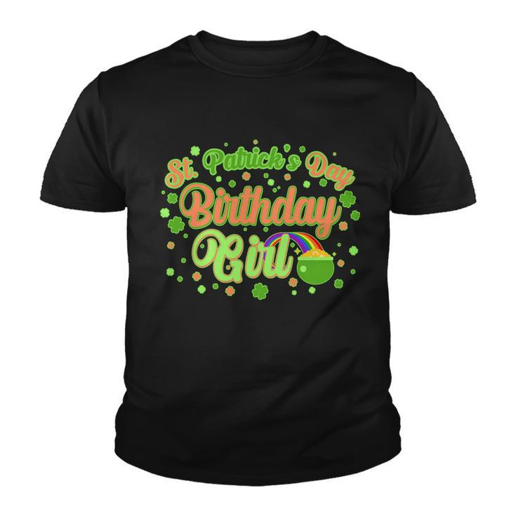Cute St Patricks Day Birthday Girl Youth T-shirt