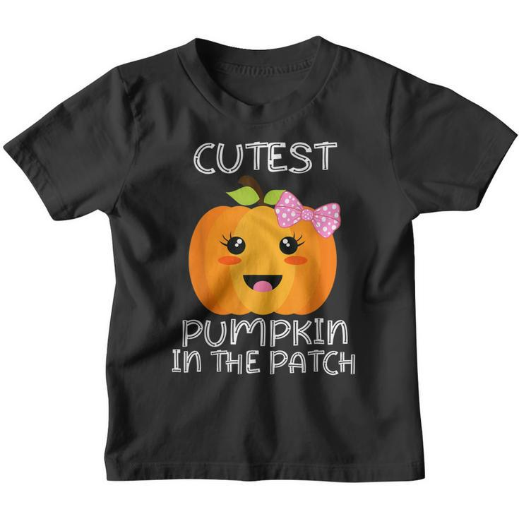 Cutest Pumpkin In The Patch Funny Halloween Thanksgiving  V5 Youth T-shirt