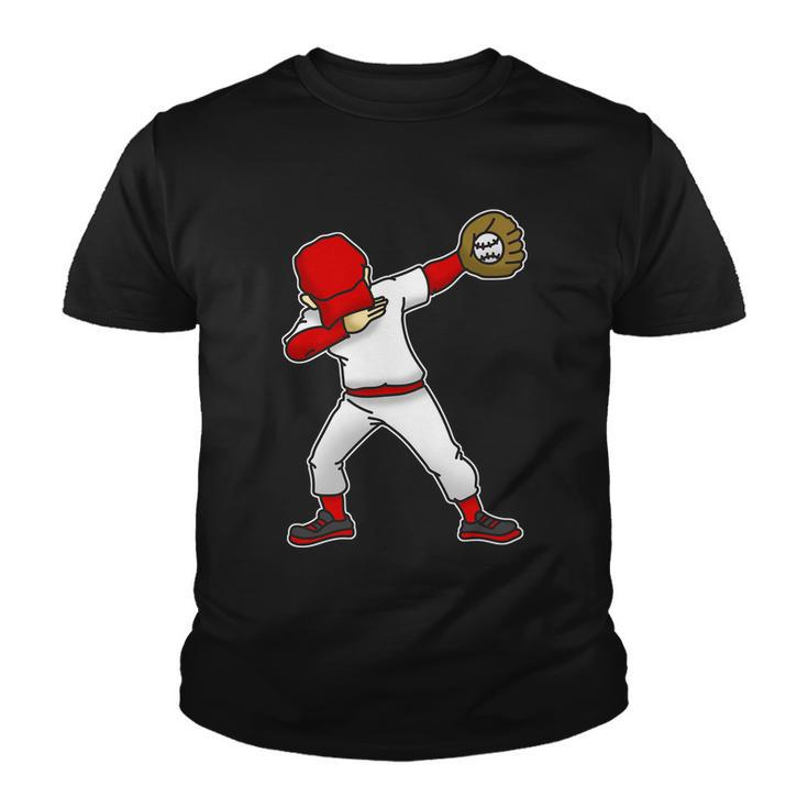 Dabbing Baseball Player Youth T-shirt