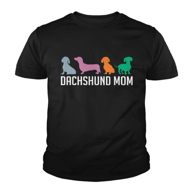 Dachshund Mom Wiener Doxie Mom Graphic Dog Lover Gift V2 Youth T-shirt