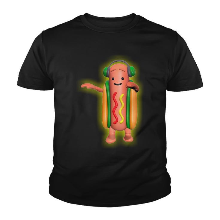 Dancing Hot Dog Funny Filter Meme Tshirt Youth T-shirt