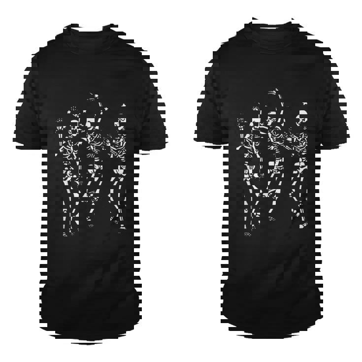Dancing Skeleton Happy Halloween Ballet Funny Skeleton  Youth T-shirt