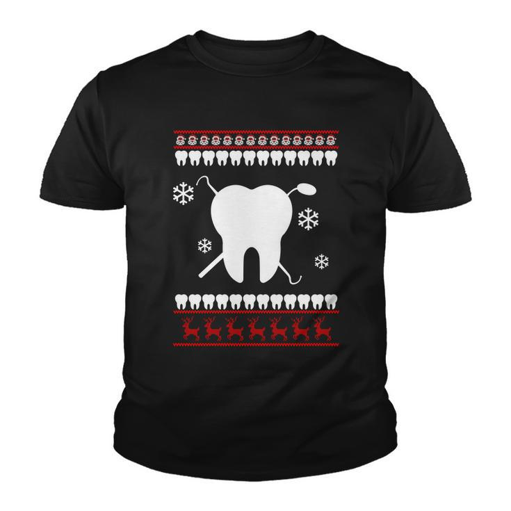 Dentist Ugly Christmas Sweater Youth T-shirt