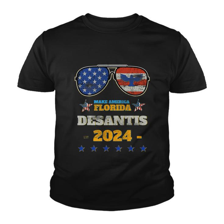 Desantis 2024 Lets Go Brandon 4Th Of July Youth T-shirt