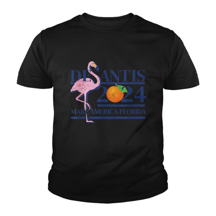 Desantis 2024 Make America Florida Flamingo Election Tshirt Youth T-shirt