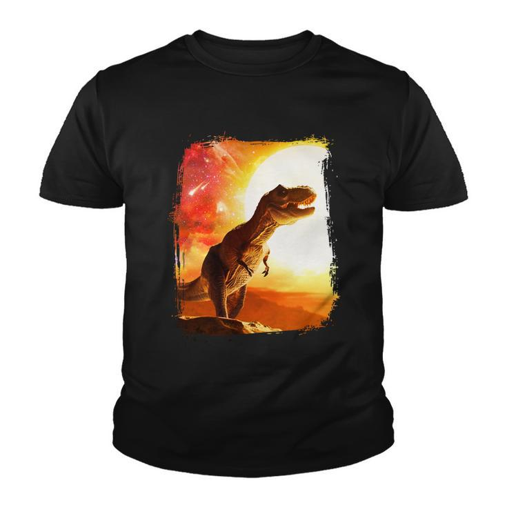 Desert Sun Galaxy Trex Dinosaur Youth T-shirt