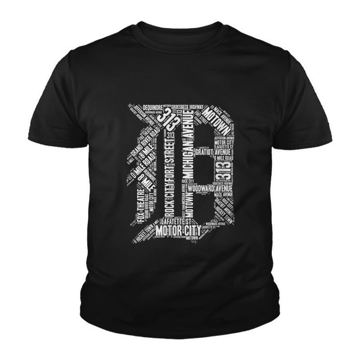 Detroit Graphic D Tshirt Youth T-shirt