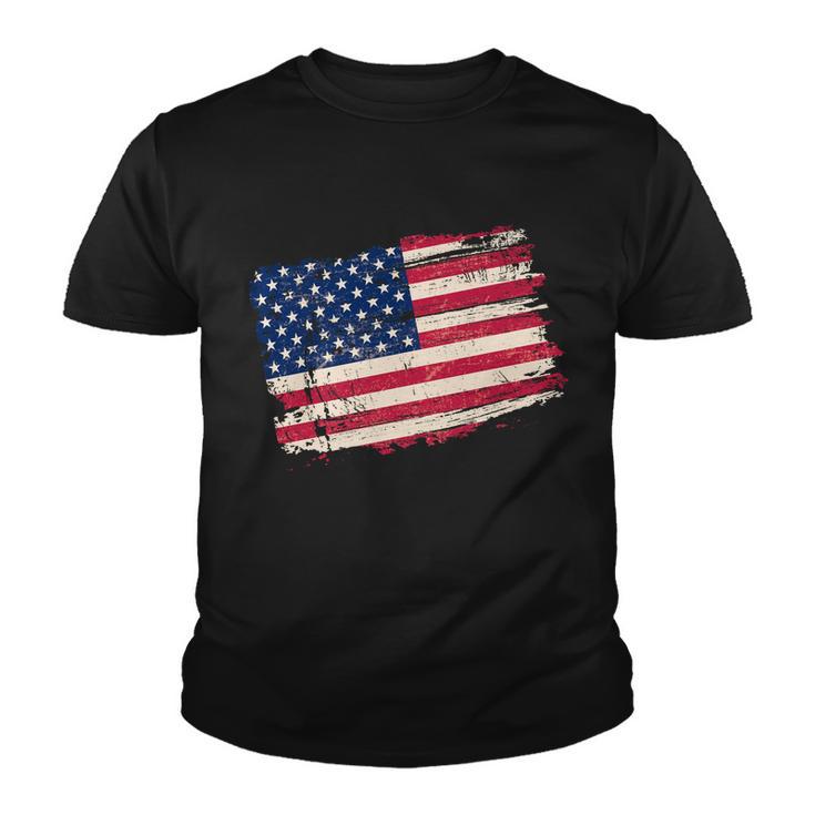 Distressed American Us Flag Youth T-shirt