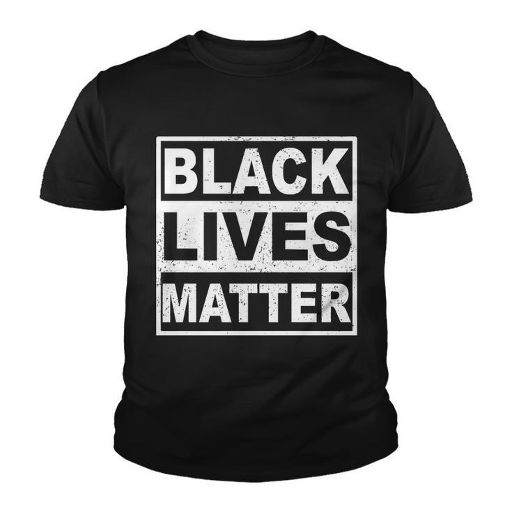 Distressed Black Lives Matter Logo Tshirt Youth T-shirt