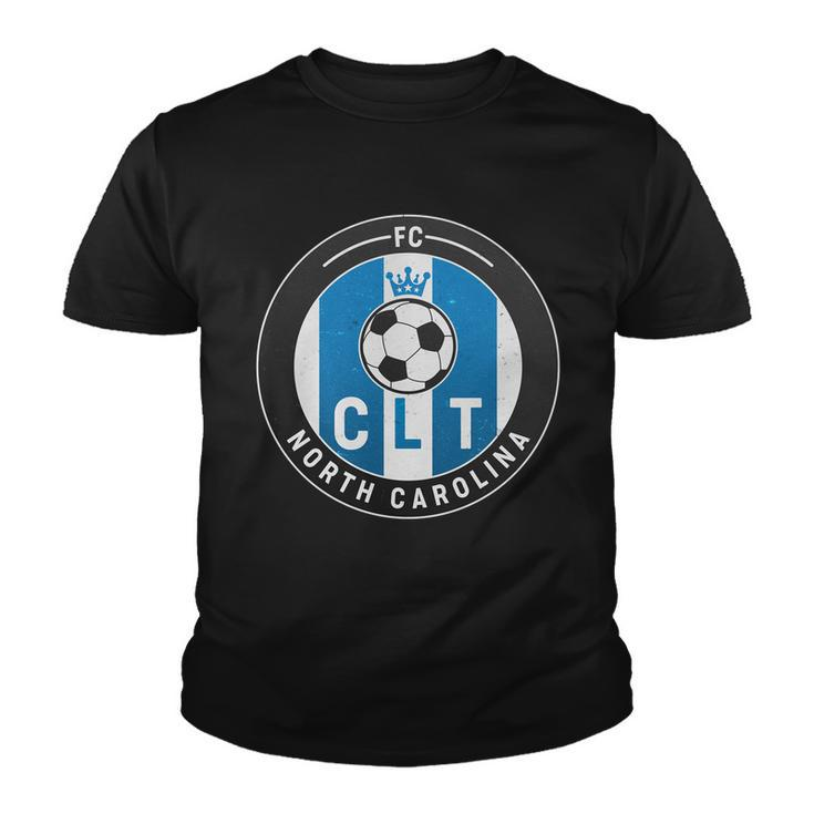 Distressed Charlotte North Carolina Clt Soccer Jersey Tshirt Youth T-shirt