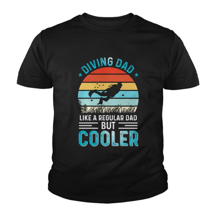 Diving Dad Fathers Day Gifts For Father Scuba Diving Graphic Design Printed Casual Daily Basic Youth T-shirt