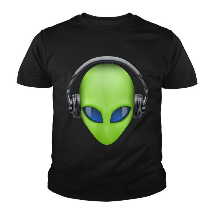 Dj Alien Headphones Tshirt Youth T-shirt