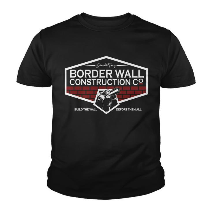 Donald Trump Border Wall Construction V2 Youth T-shirt