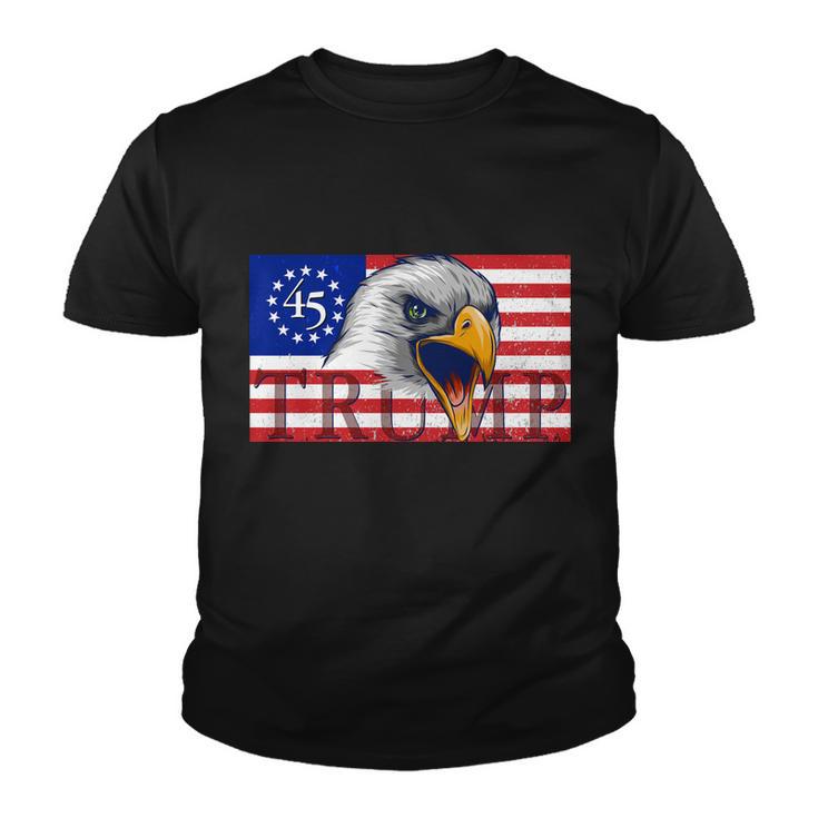 Donald Trump Eagle Betsy Ross Flag Tshirt Youth T-shirt