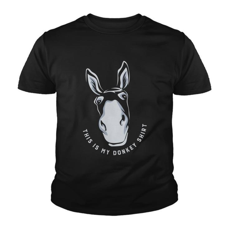 Donkey Funny Saying Cute Mule Farm Animal Gift V2 Youth T-shirt