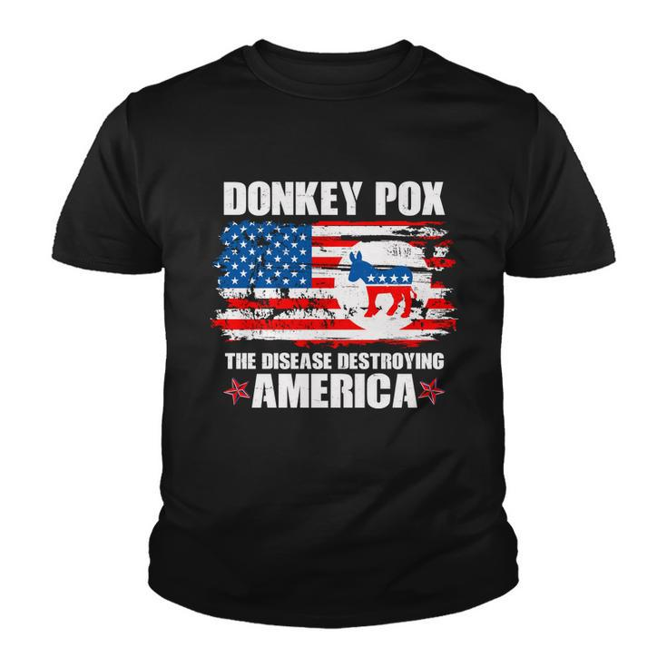 Donkey Pox The Disease Destroying America V2 Youth T-shirt