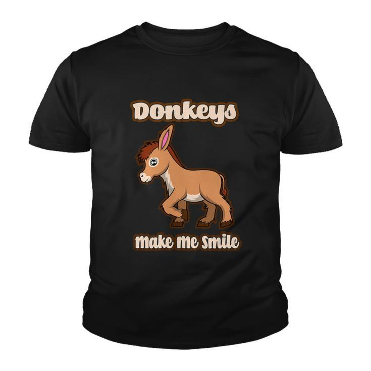 Donkeys Smile Cute Mule Cute Gift Youth T-shirt