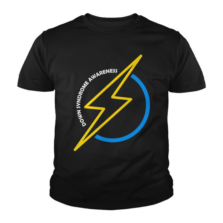 Down Syndrome Awareness Lightning Bolt Youth T-shirt