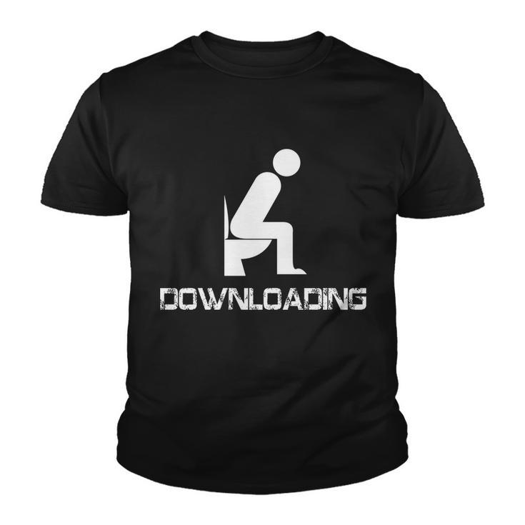 Downloading Poop Toilet Tshirt Youth T-shirt