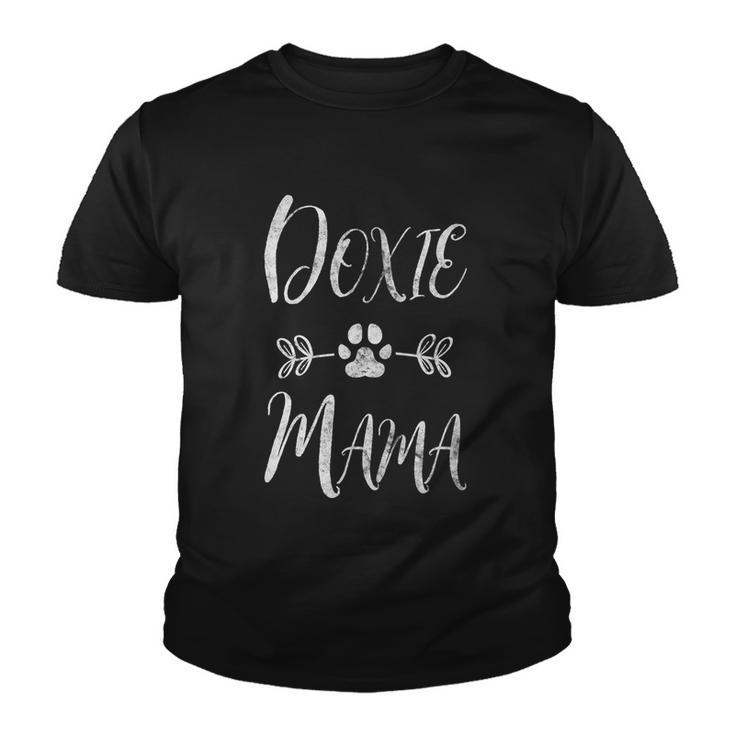 Doxie Mama Cool Gift Dachshund Weiner Owner Funny Dog Mom Gift Youth T-shirt