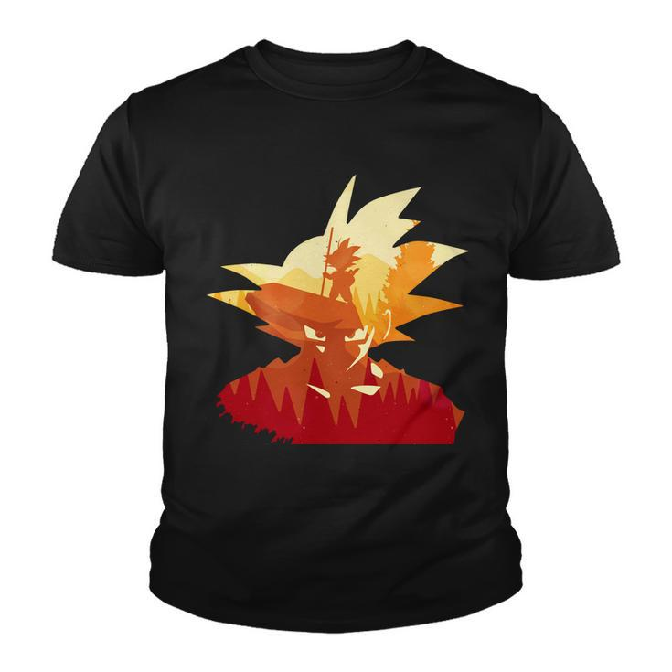 Dragon Fighter Silhouette Illustration Tshirt Youth T-shirt