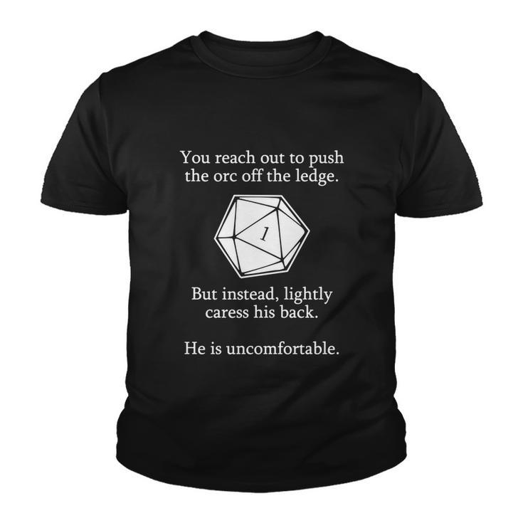 Dungeons And Dragons Shirt D20 Roll Funny Tshirt Youth T-shirt