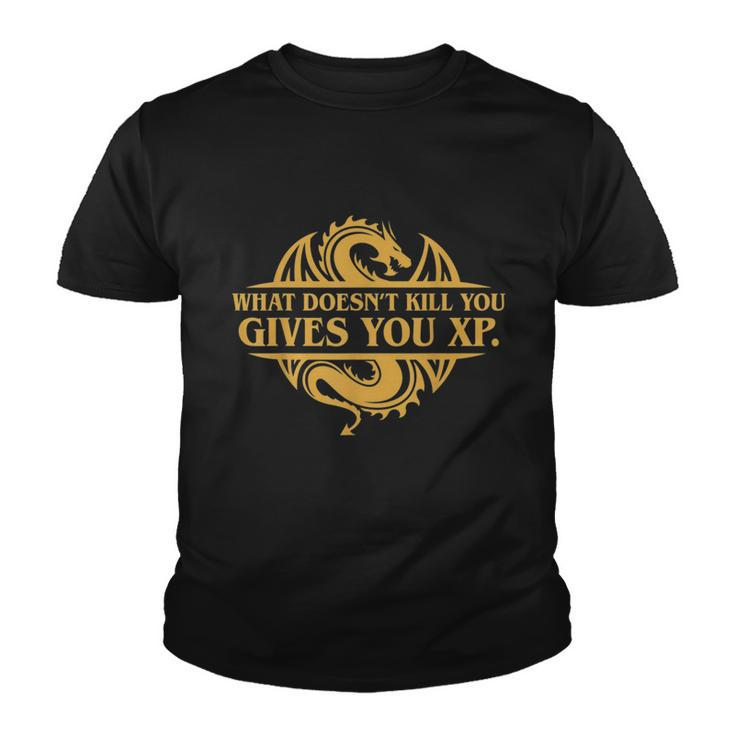 Dungeons And Dragons What Doesnt Kill You Gives You Xp Tshirt Youth T-shirt