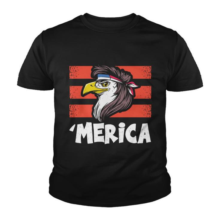 Eagle Mullet 4Th Of July 2021Gift Usa American Flag Merica Cool Gift Youth T-shirt