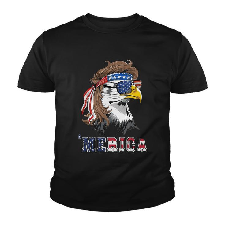 Eagle Mullet 4Th Of July American Usa Us Flag Merica Eagle Gift Youth T-shirt