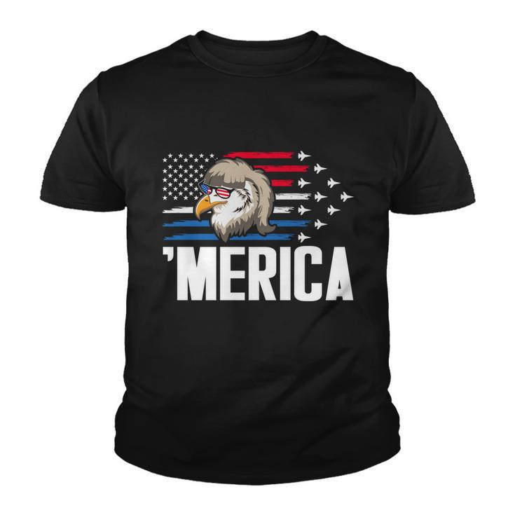 Eagle Mullet 4Th Of July Gift Usa American Flag Merica Cool Gift Youth T-shirt