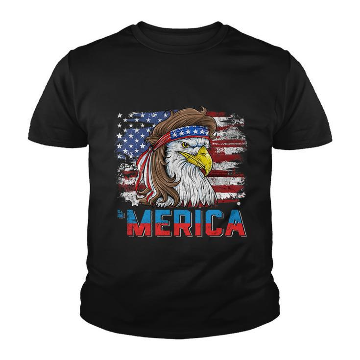 Eagle Mullet 4Th Of July Usa American Flag Merica Gift V12 Youth T-shirt