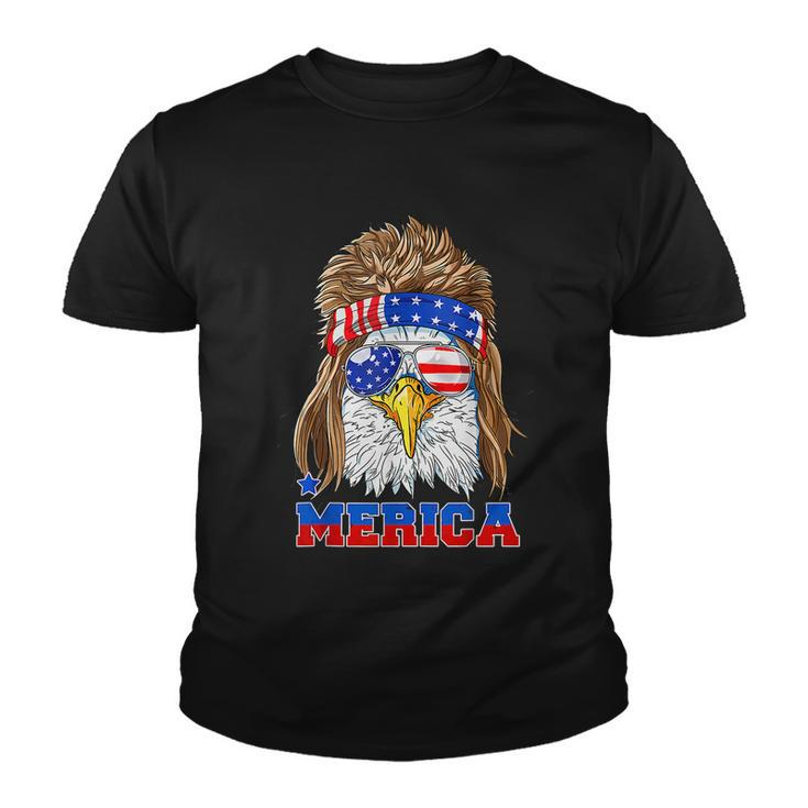 Eagle Mullet Merica Shirt Men 4Th Of July American Flag Usa Youth T-shirt