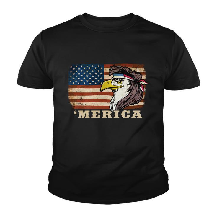 Eagle Mullet Usa American Flag Merica 4Th Of July Gift V3 Youth T-shirt