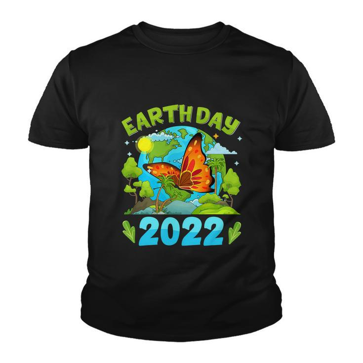 Earth Day 52Nd Anniversary 2022 Butterfly Environmental Youth T-shirt