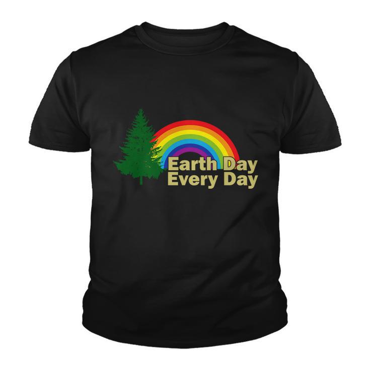 Earth Day Every Day Rainbow Youth T-shirt