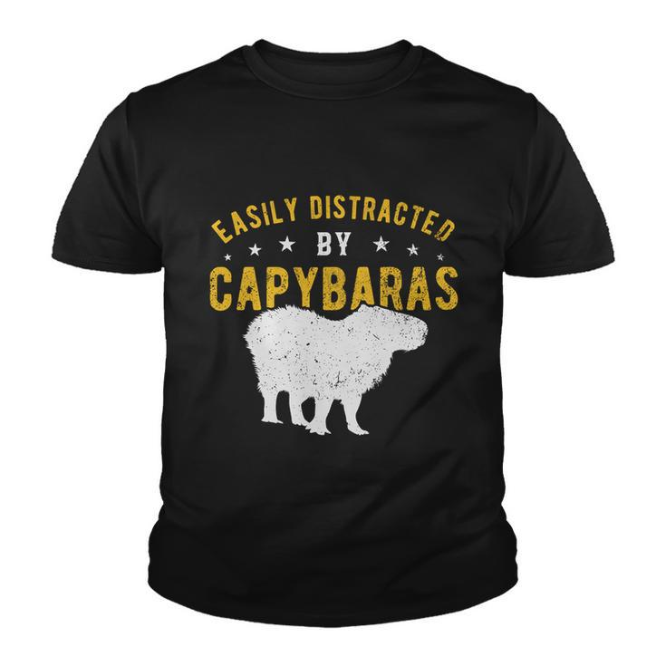 Easily Distracted By Capybaras Gift Youth T-shirt